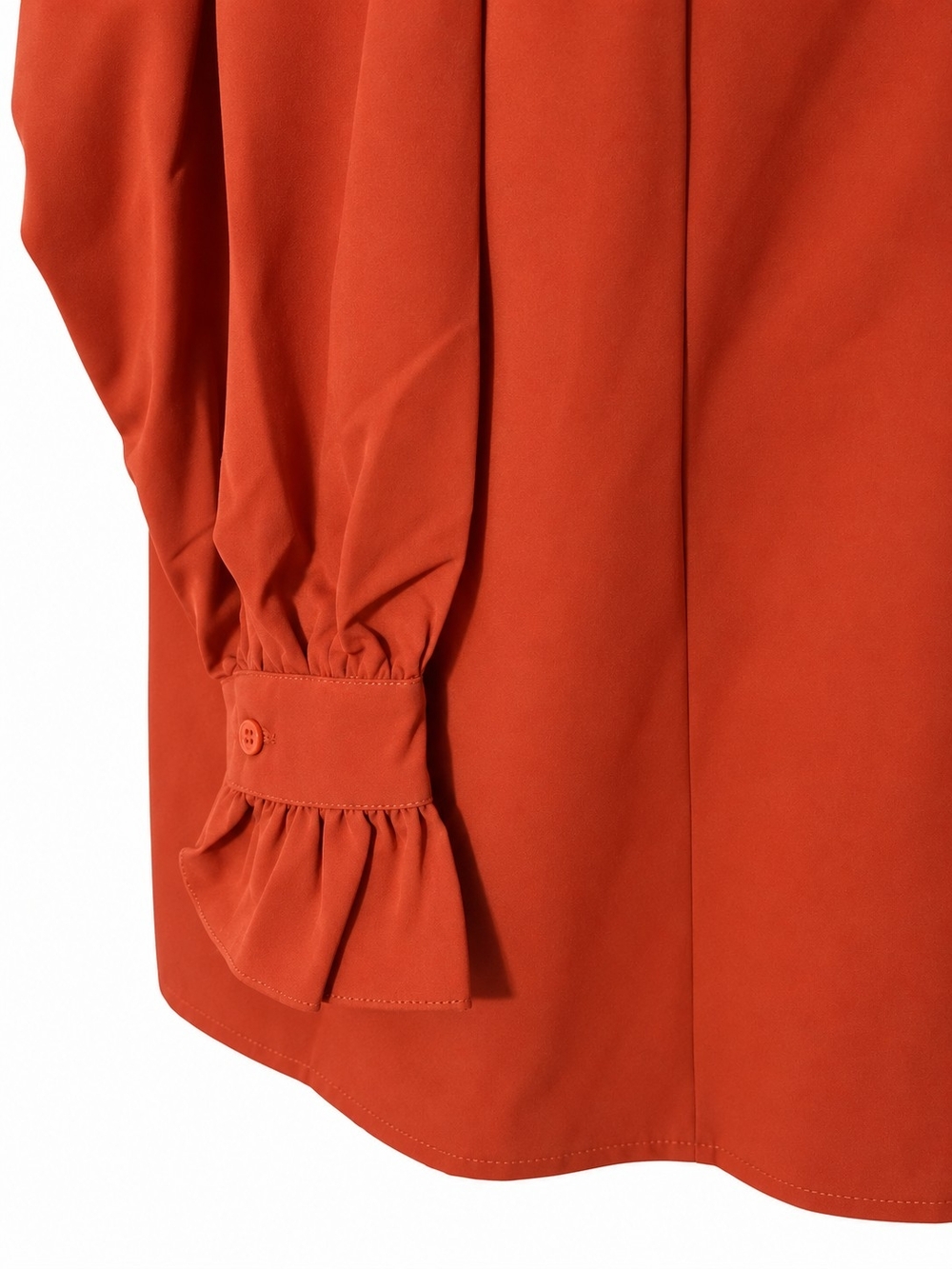 Women's Rust Button-Front Blouse - Picture 2 of 5